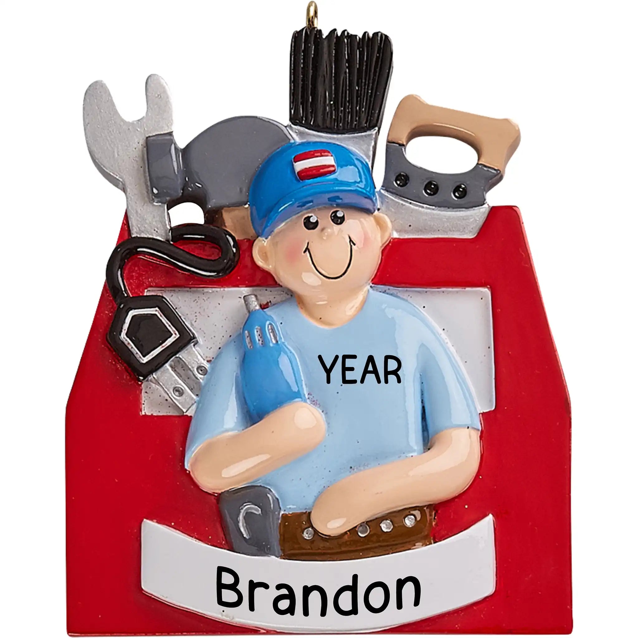 Handyman Toolbox Personalized Ornament
