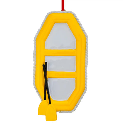 White Water Rafting Christmas Ornament