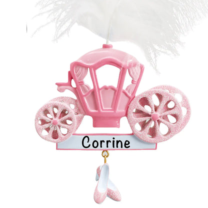 Princess Cinderella Carriage Christmas Ornament