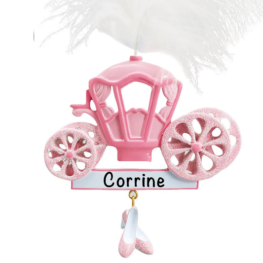 Princess Cinderella Carriage Christmas Ornament