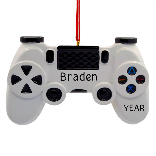 Adorno navideño con forma de mando de videojuegos