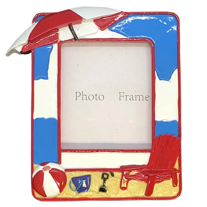 Beach Photo Frame Personalized Ornament