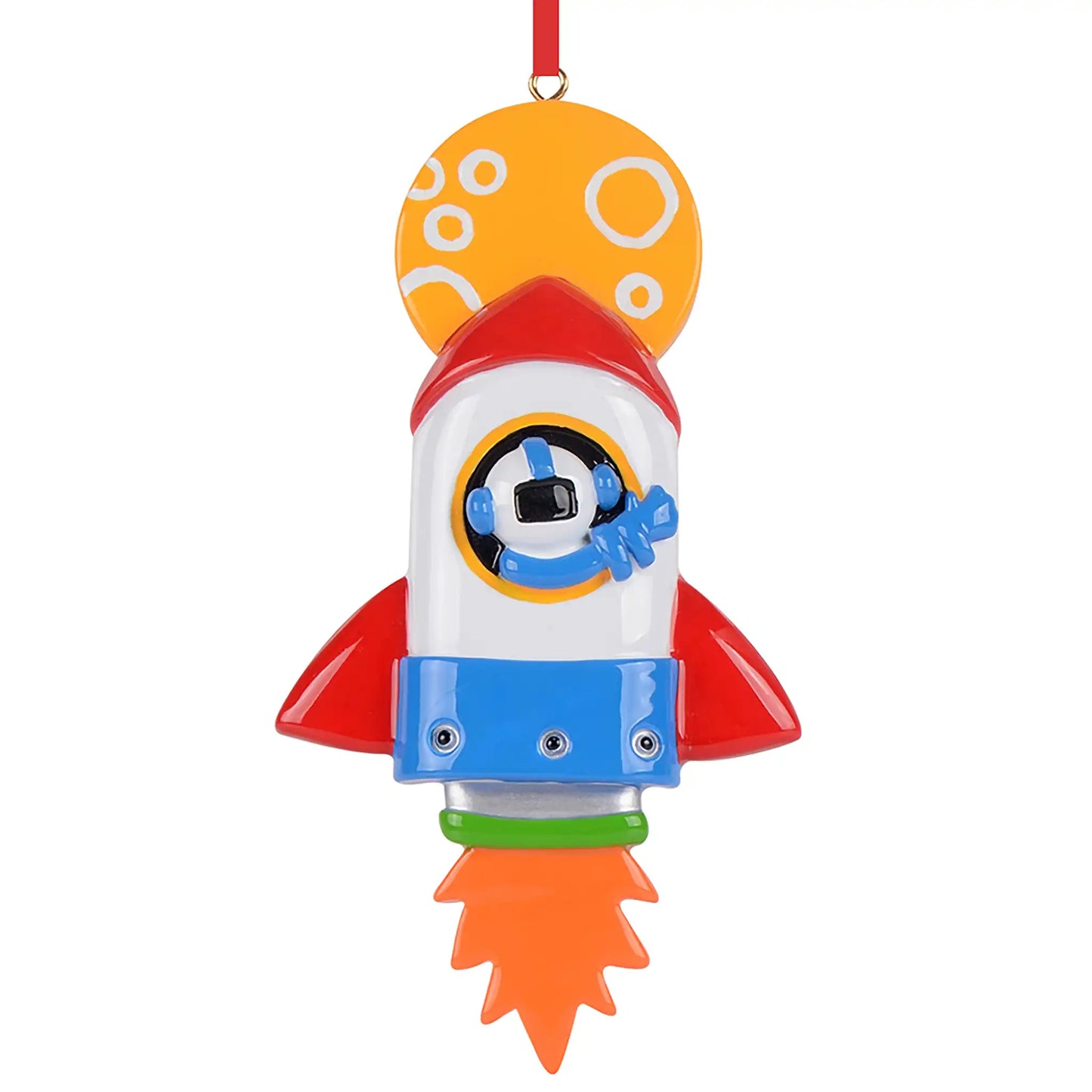 Space Rocket Christmas Ornament