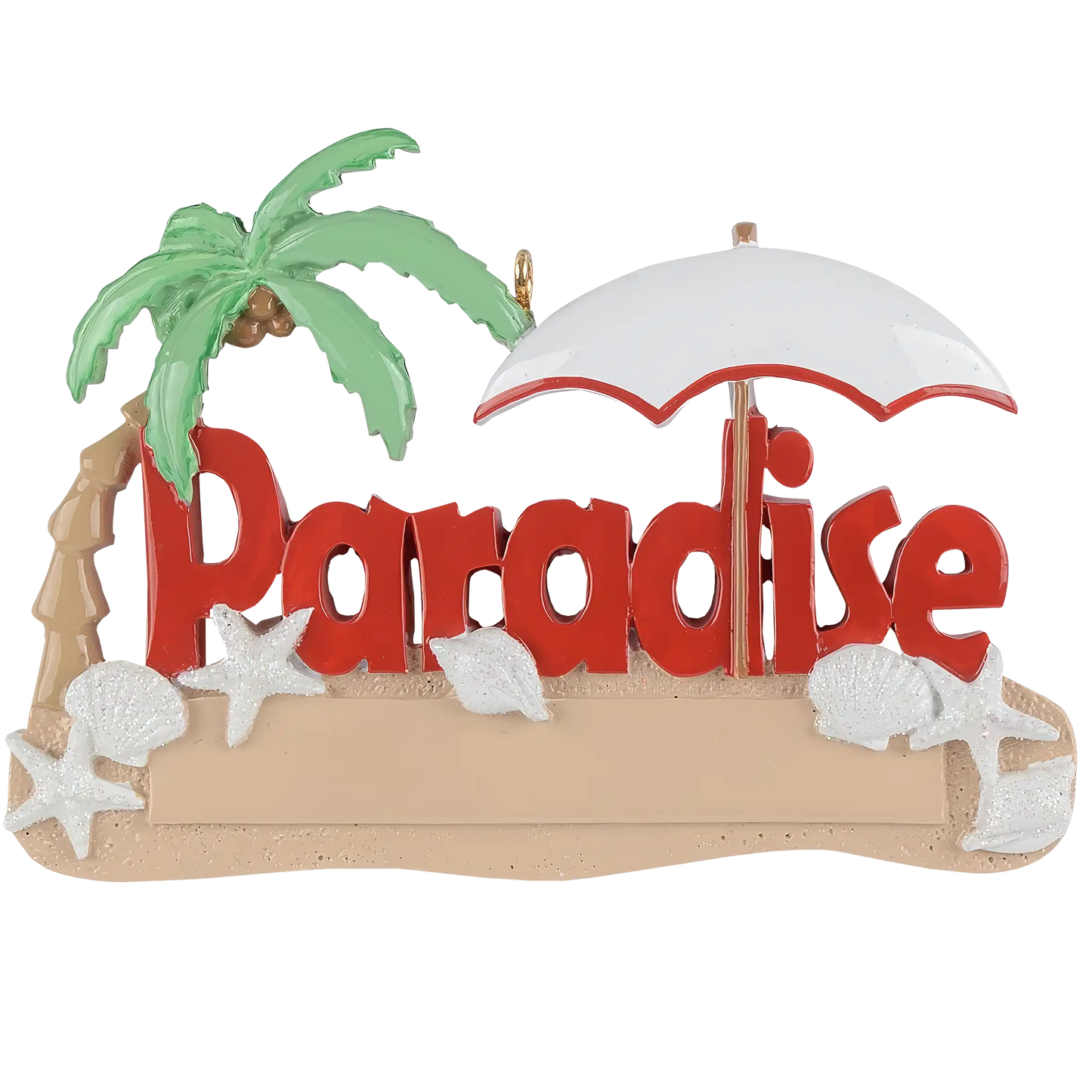 Paradise Beach Vacation Christmas Ornament