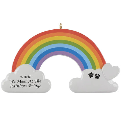 Pet Rainbow Bridge Memorial Christmas Ornament