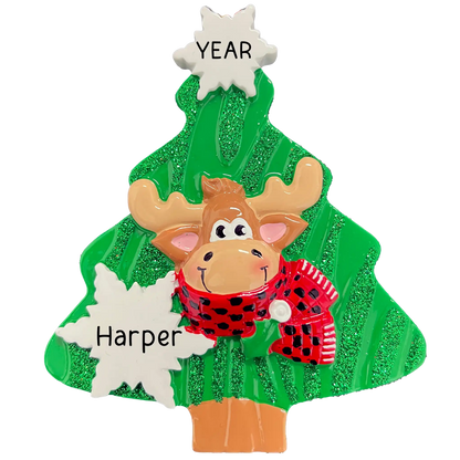 Moose Christmas Tree Ornament