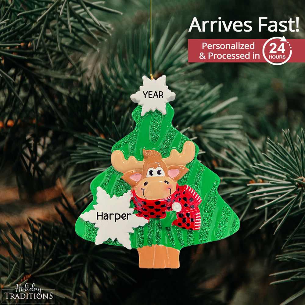 Moose Christmas Tree Ornament