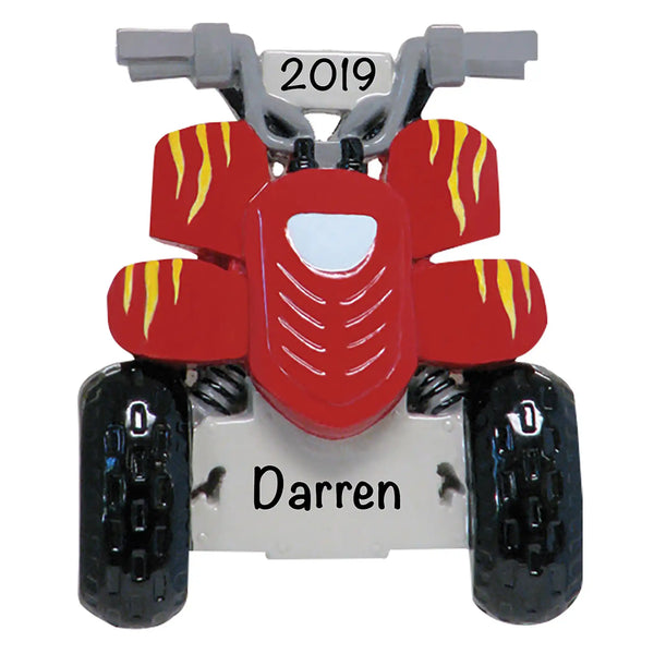 ATV Quad Personalized Ornament