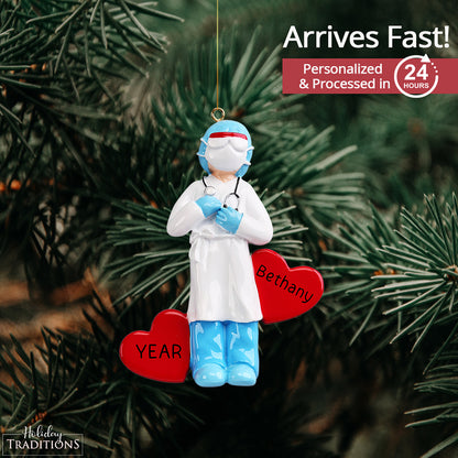 Doctor Surgeon Christmas Ornament - Woman