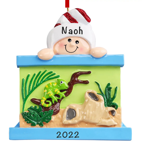 Reptile Lover Personalized Ornament