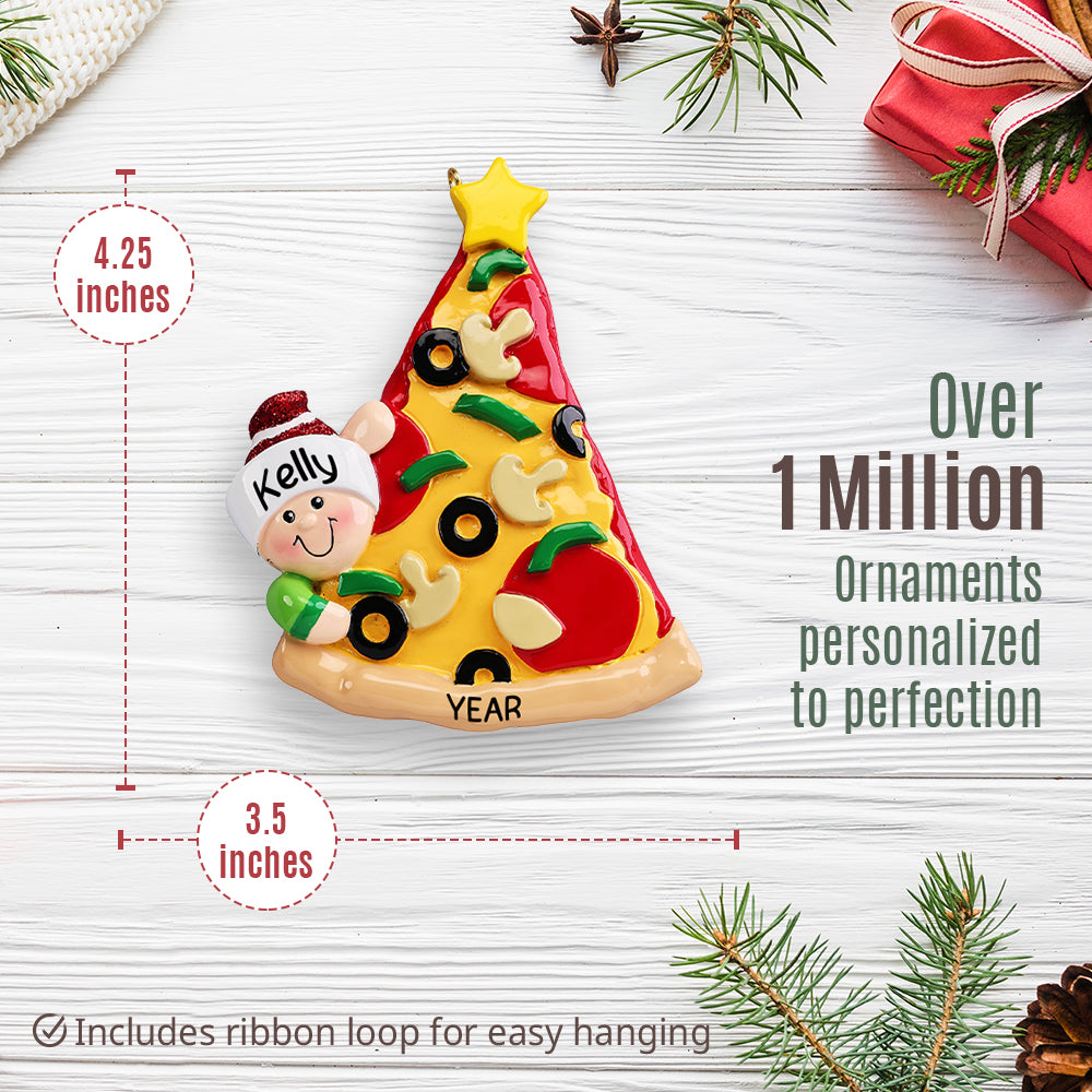 Pizza Lover Christmas Ornament