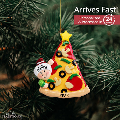 Pizza Lover Christmas Ornament