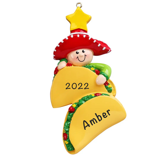 Taco Lover Christmas Ornament