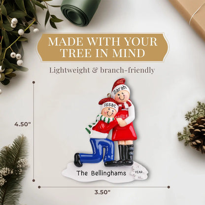 Adorno personalizado "Estamos esperando un bebé"