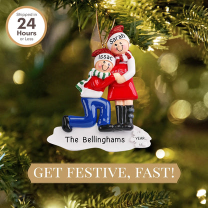 Adorno personalizado "Estamos esperando un bebé"