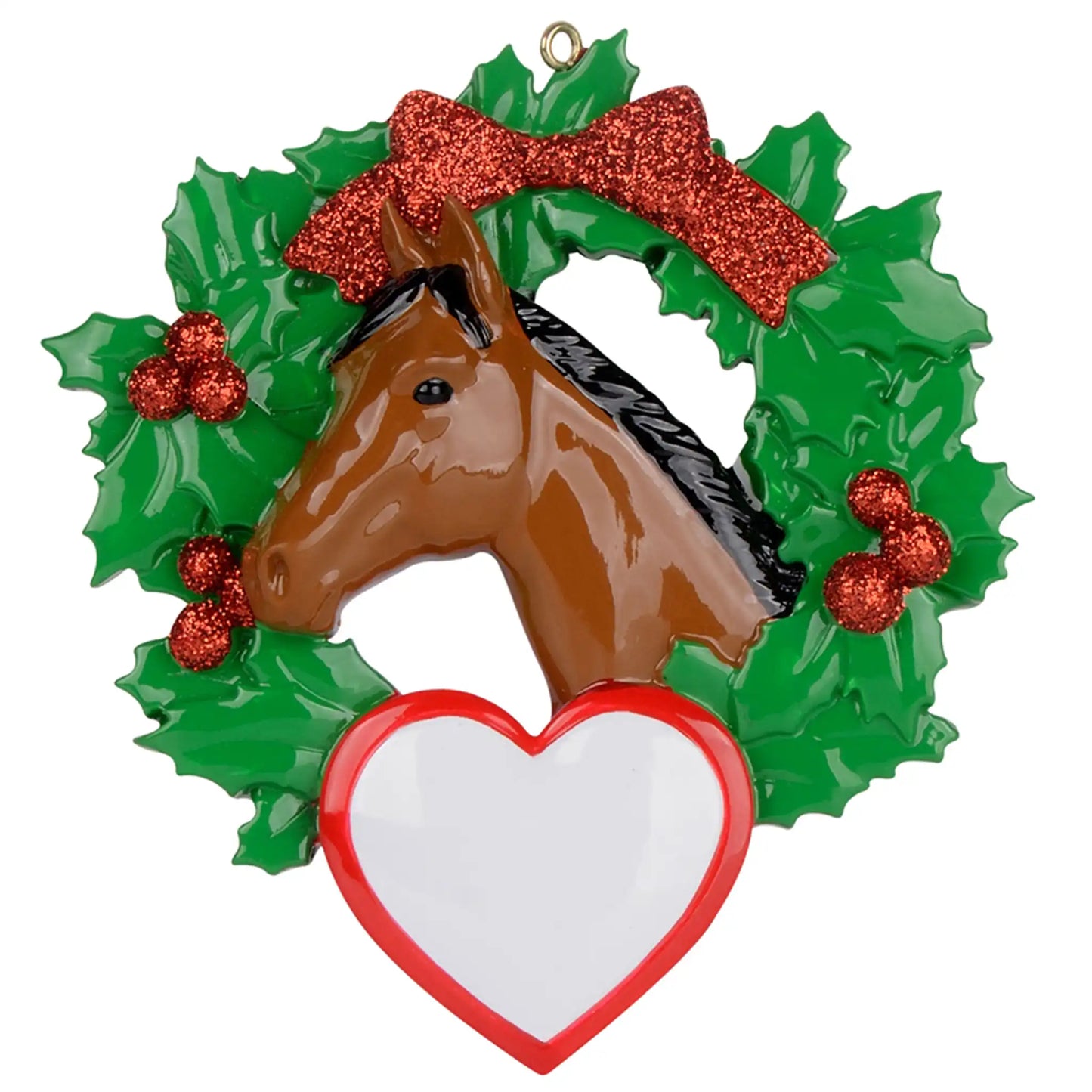 Horse Wreath Christmas Ornament