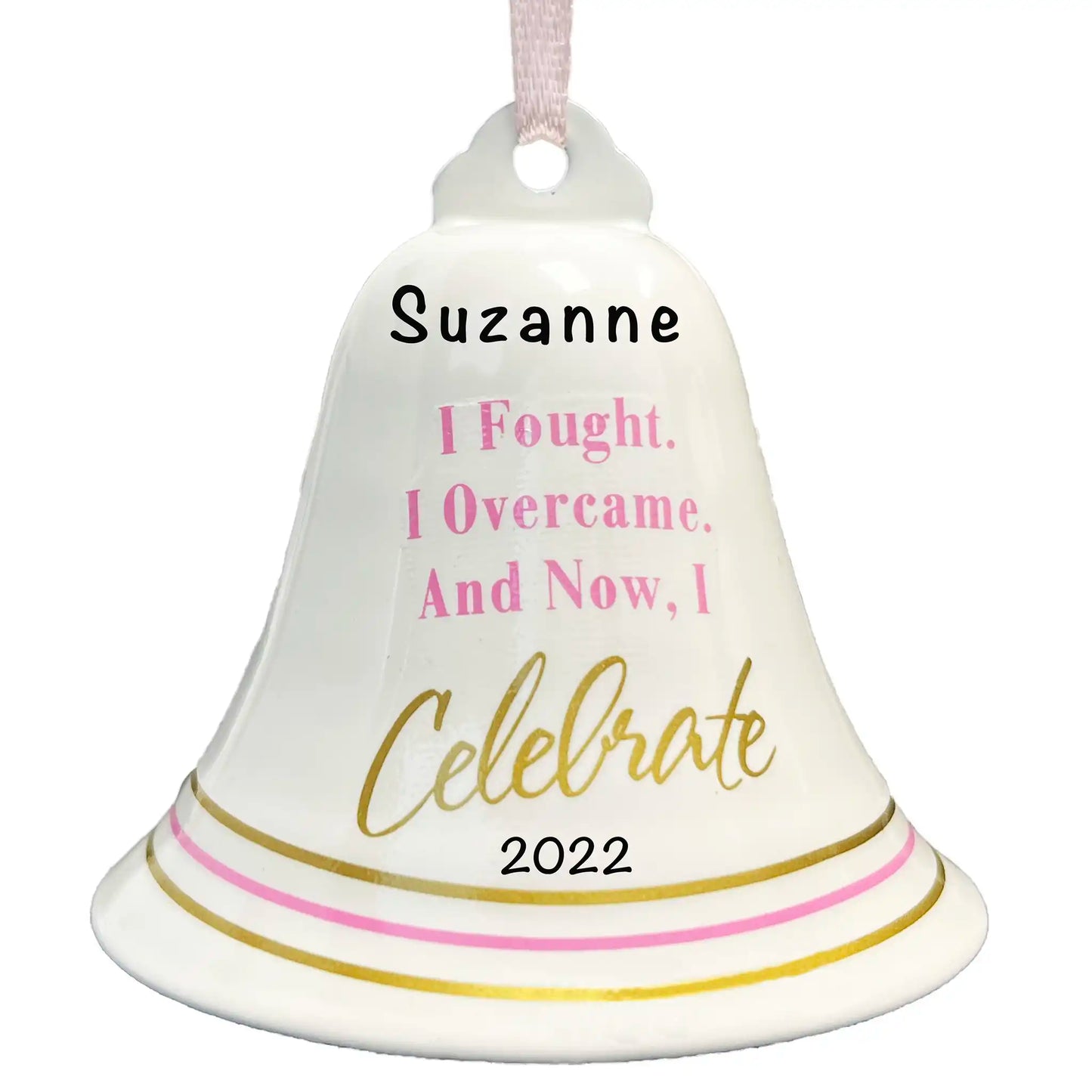 Cancer Bell Christmas Ornament