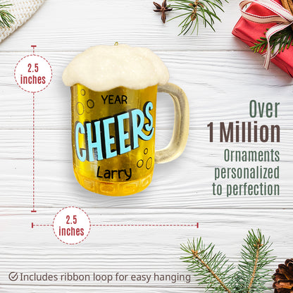 Beer Mug Christmas Ornament