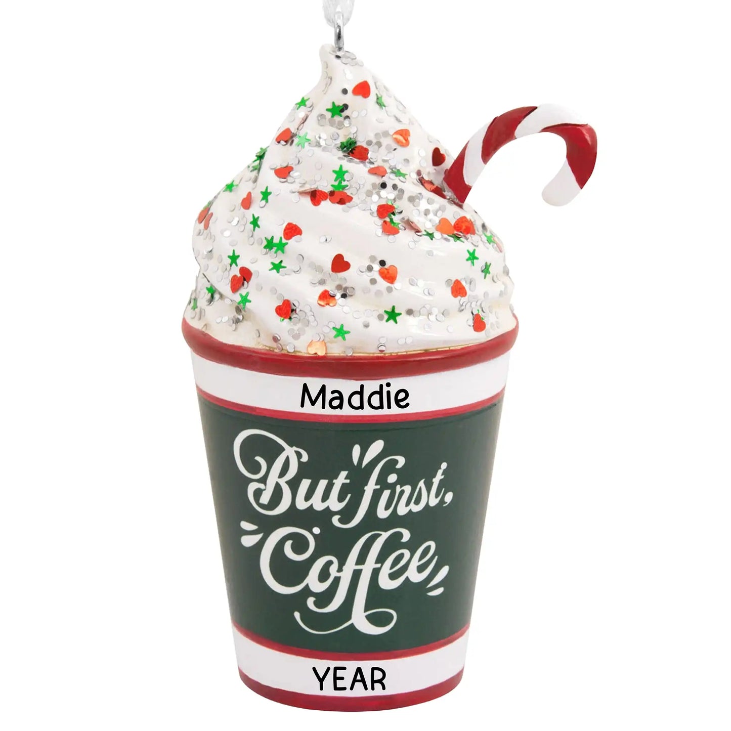 Coffee Latte Christmas Ornament - 3D