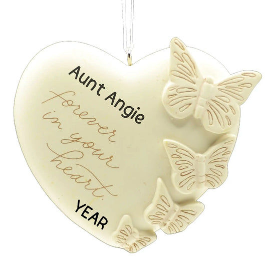 Forever In Your Heart Memorial Christmas Ornament