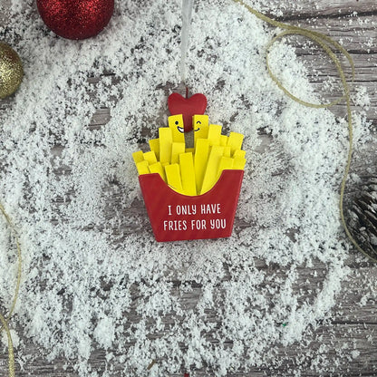 French Fries For You Christmas Ornament