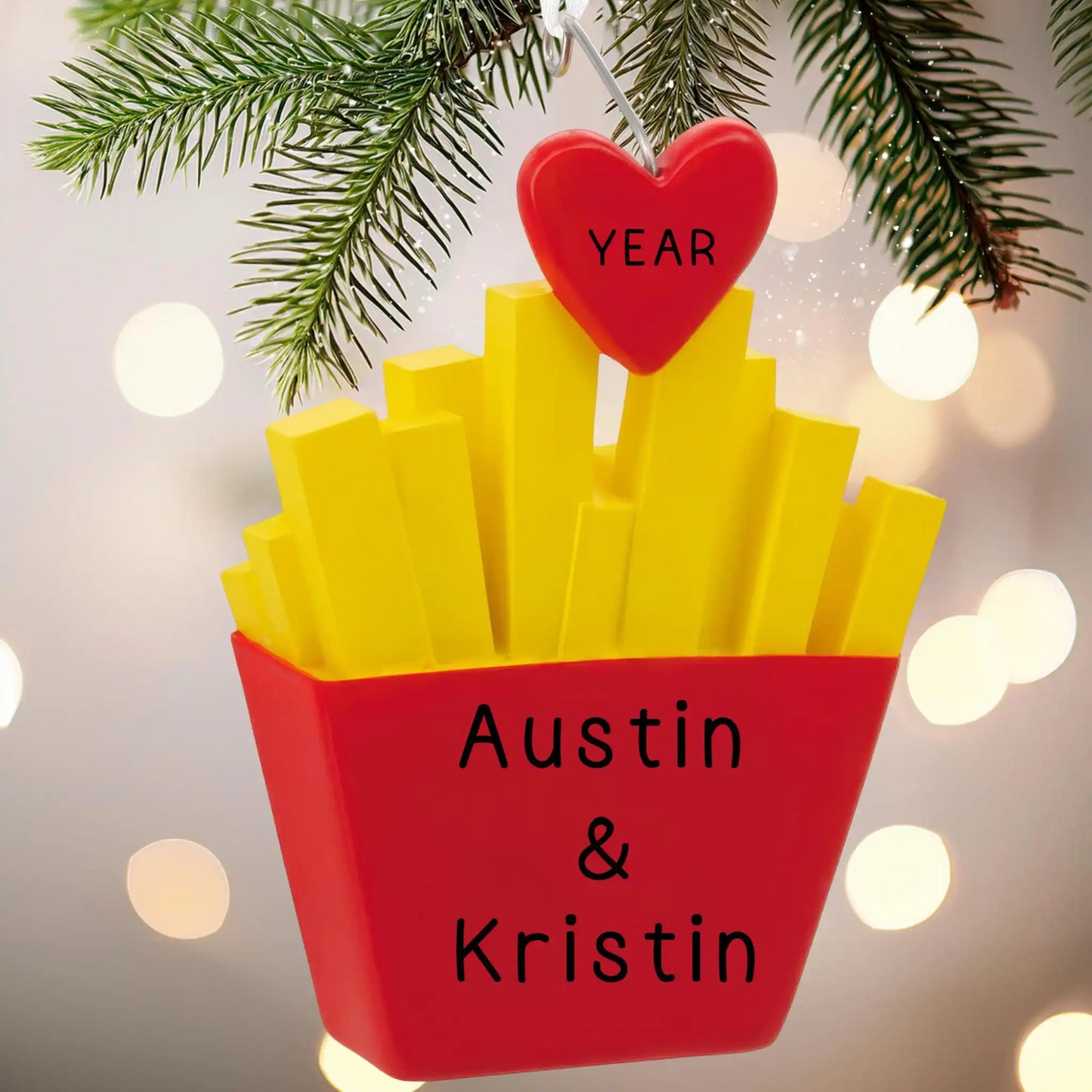 French Fries For You Christmas Ornament