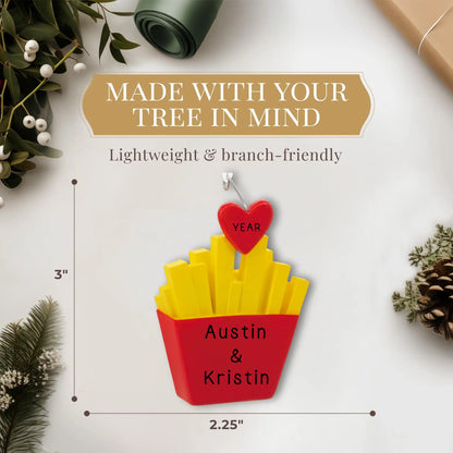 French Fries For You Christmas Ornament