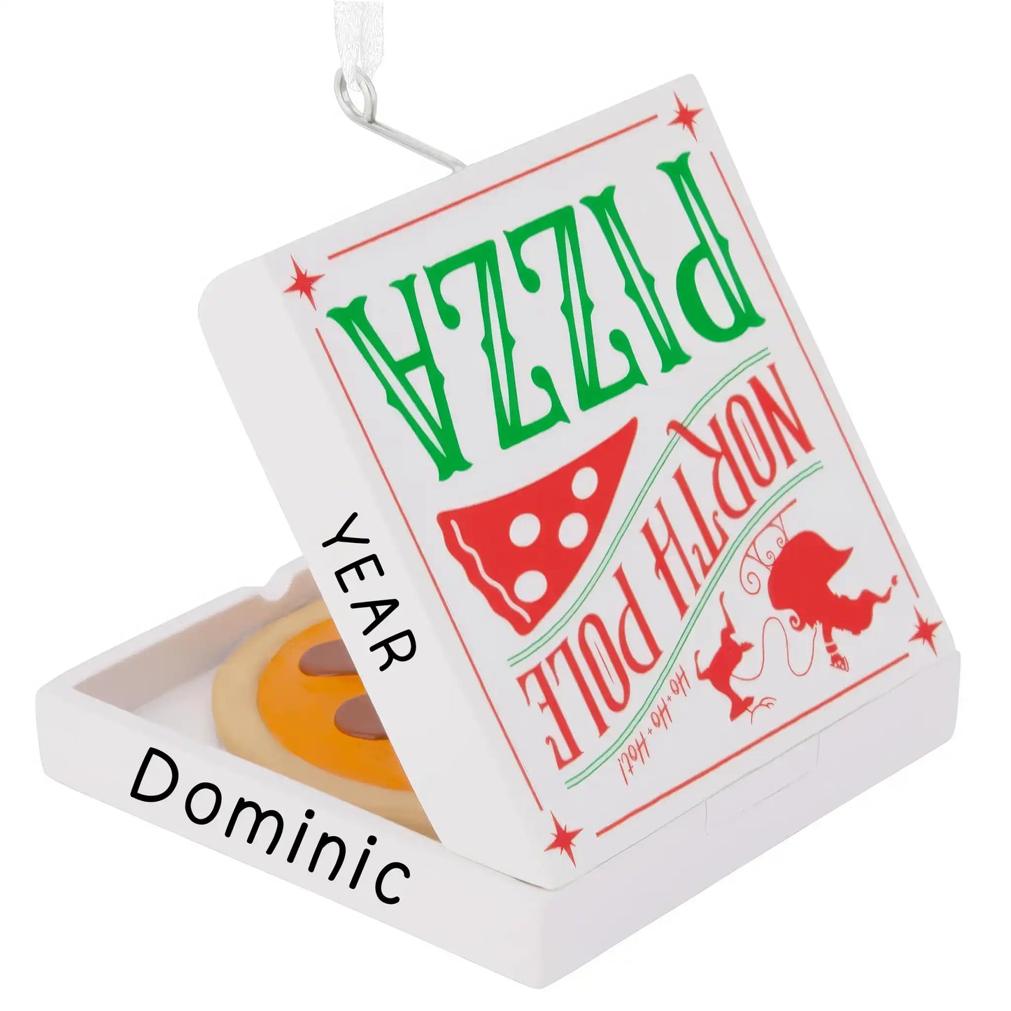 Pizza 3D Christmas Ornament