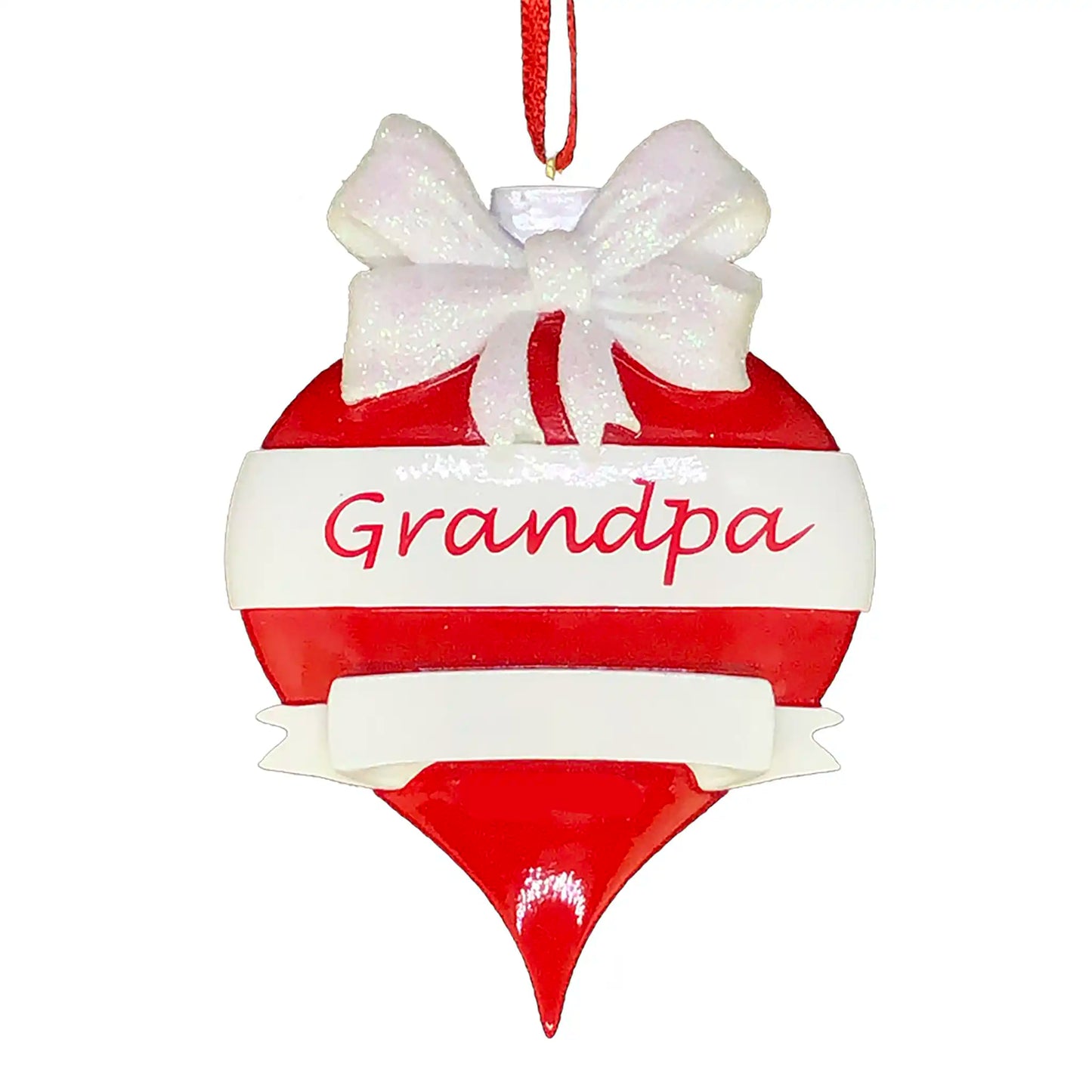 Grandpa Red Christmas Ornament