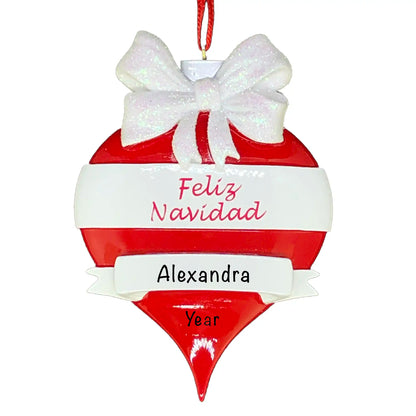 Feliz Navidad Christmas Ornament