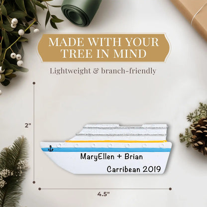 Adorno personalizado de crucero