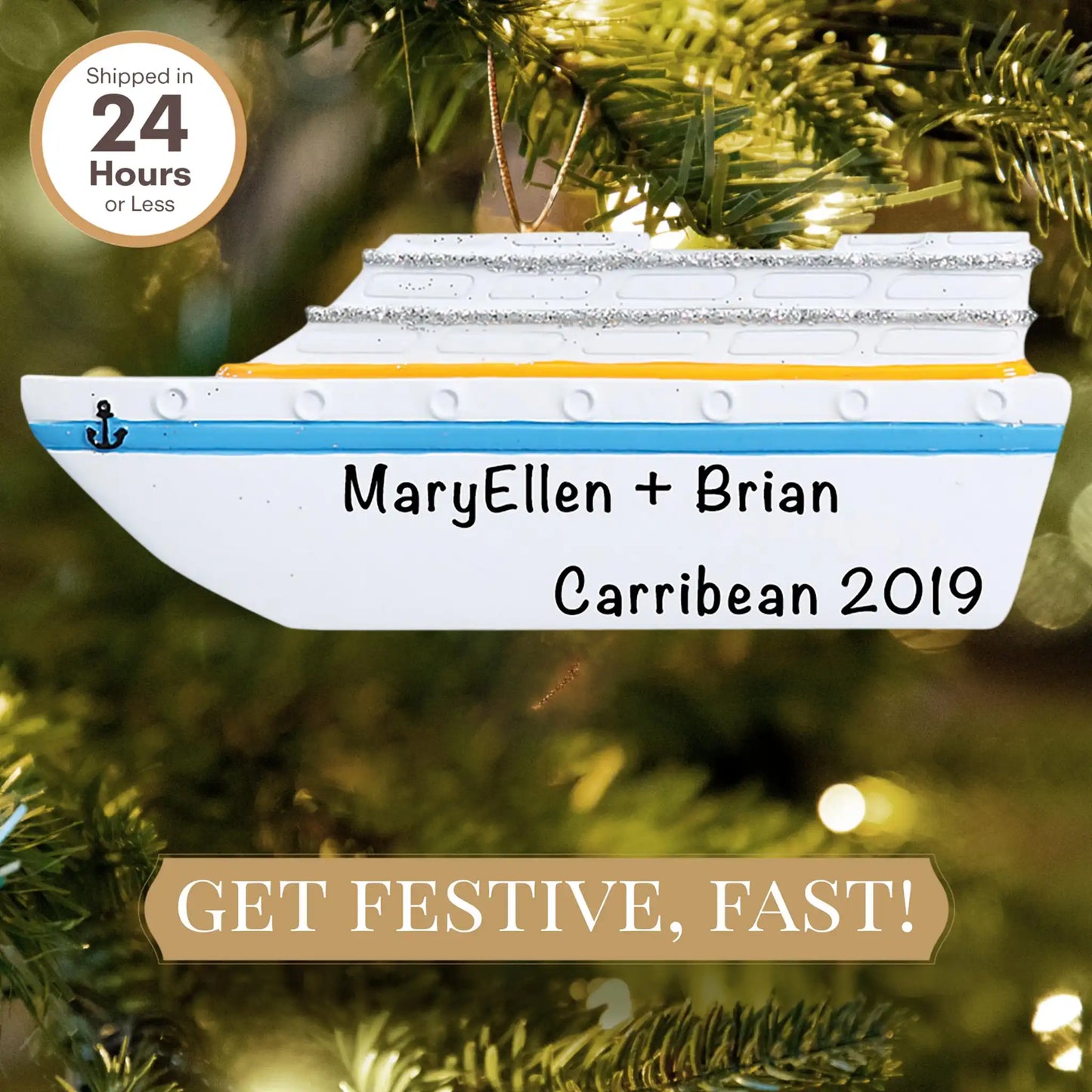 Adorno personalizado de crucero