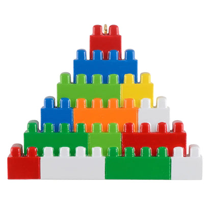 Lego Style Blocks Christmas Ornament