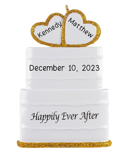 Wedding Cake Christmas Ornament