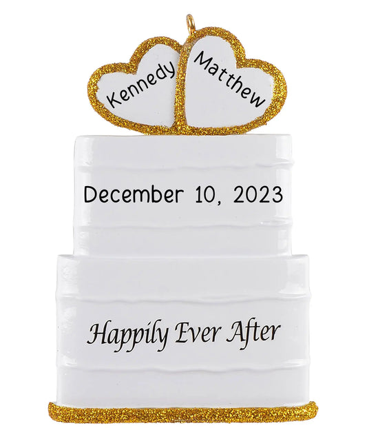 Wedding Cake Christmas Ornament