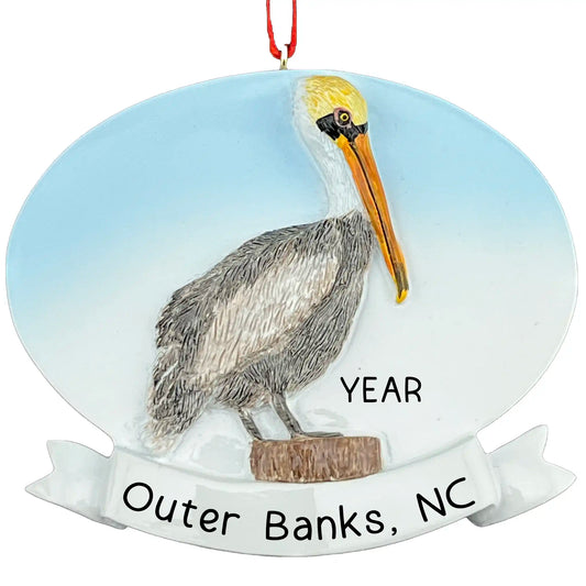 Pelican Christmas Ornament