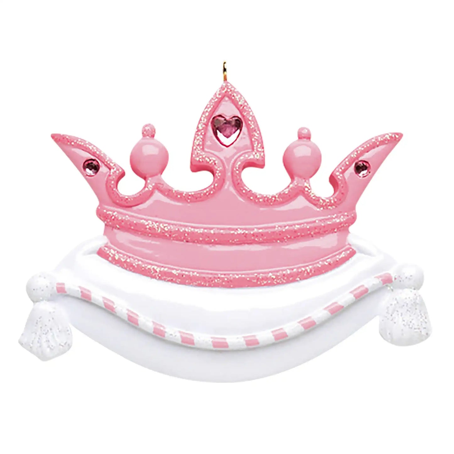 Princess Pink Crown Christmas Ornament