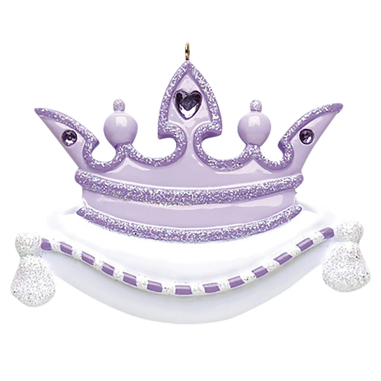 Purple Princess Crown Christmas Ornament