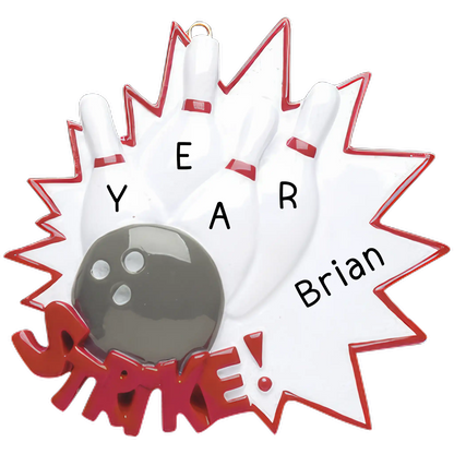 Bowling Personalized Ornament