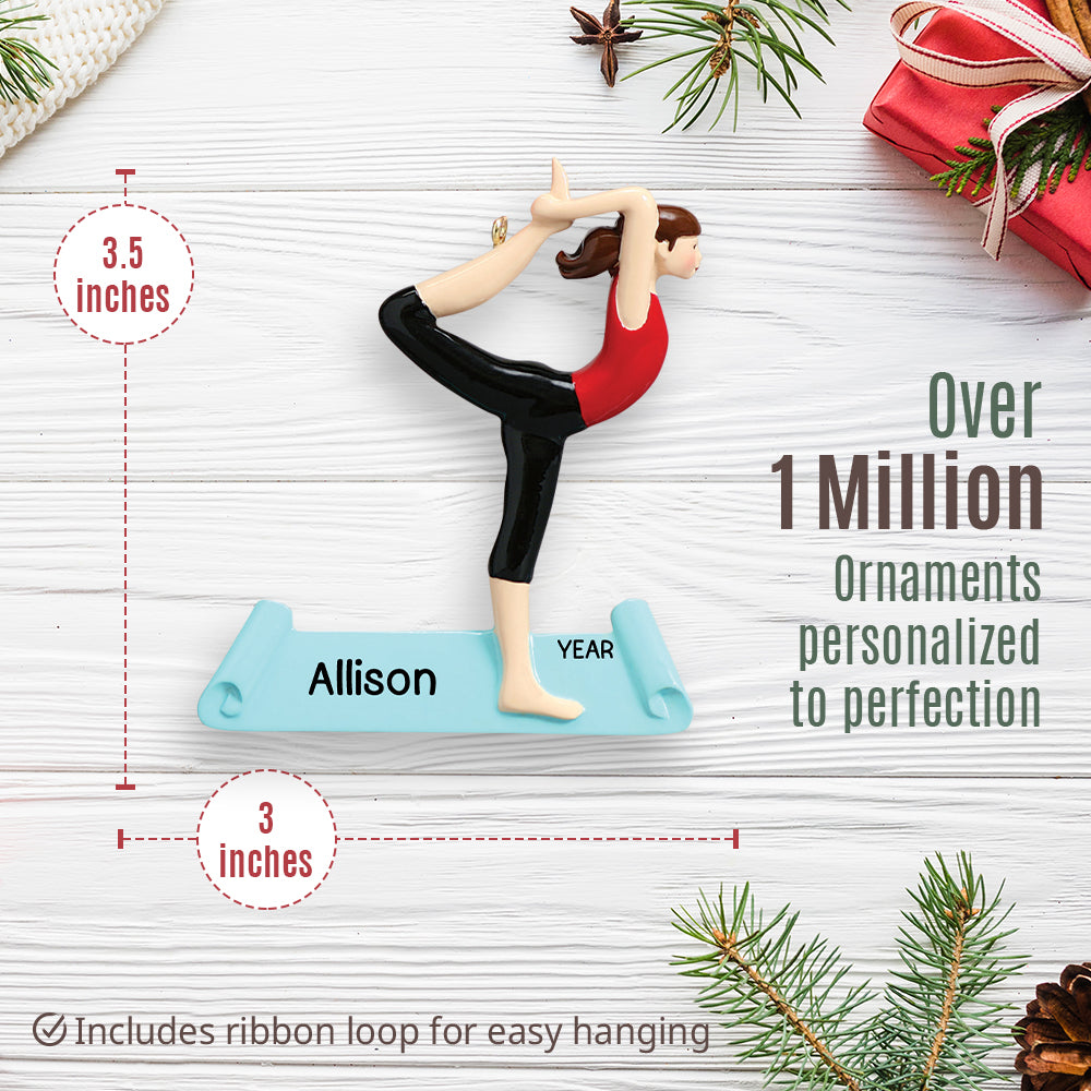 Yoga Christmas Ornament