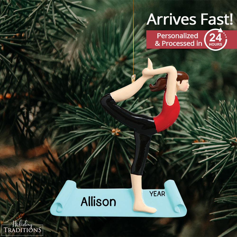 Yoga Christmas Ornament