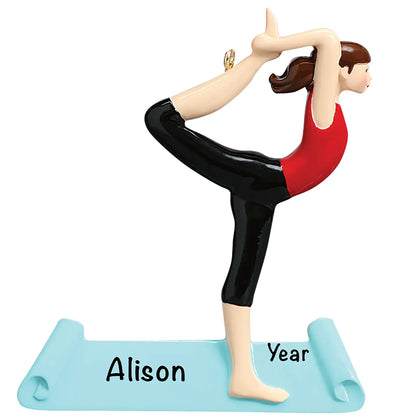 Yoga Christmas Ornament