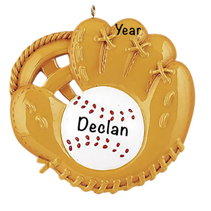 Baseball Catchers Mitt Christmas Ornament