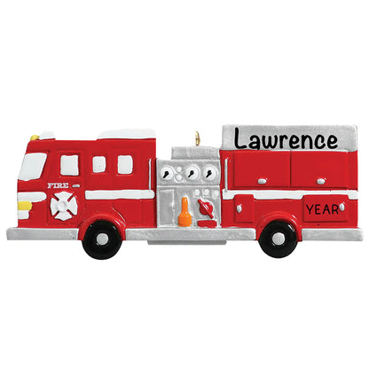 Fire Engine Christmas Ornament