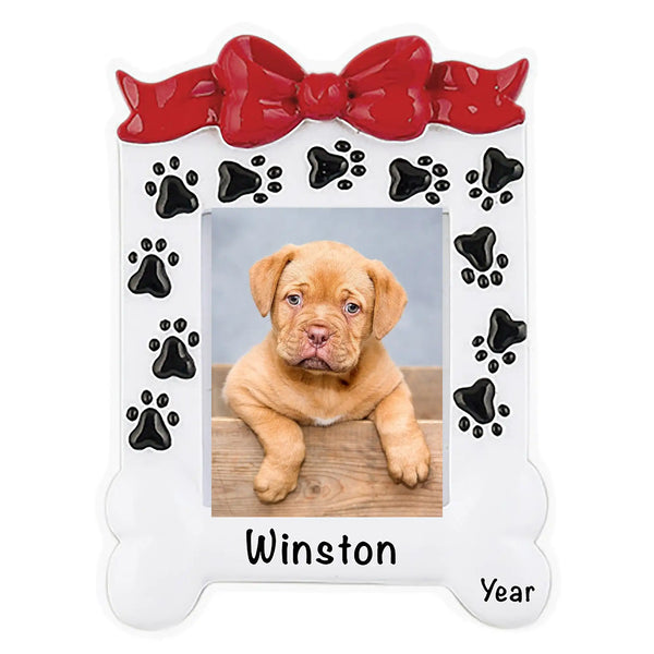 Dog Photo Frame Personalized Ornament