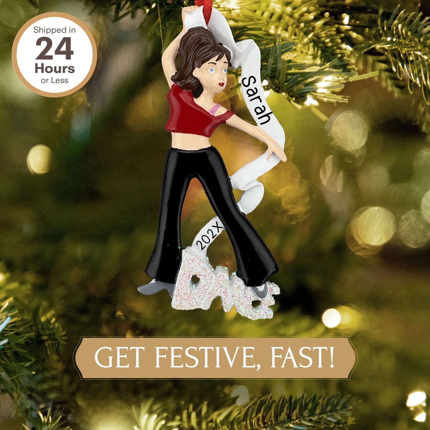 Dance Girl Personalized Ornament