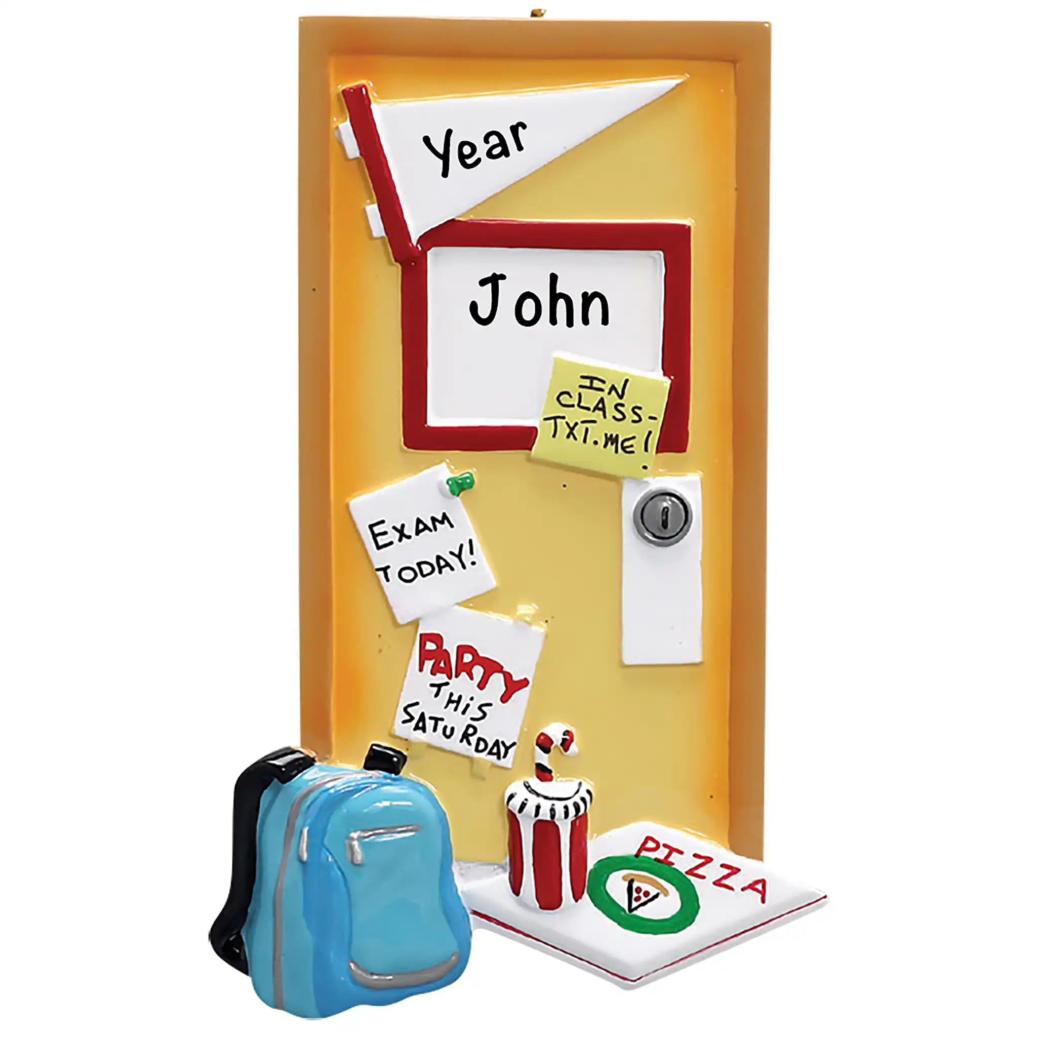 College Student Dorm Room Personalized Ornament