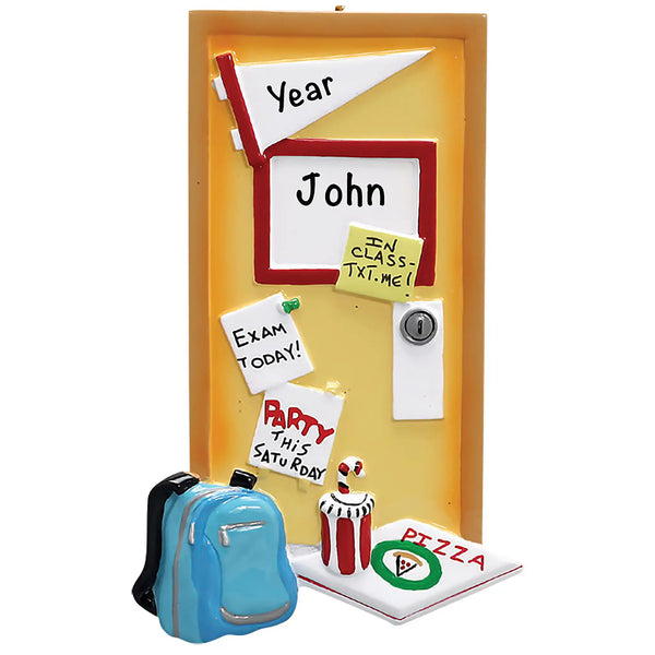 College Student Dorm Room Personalized Ornament