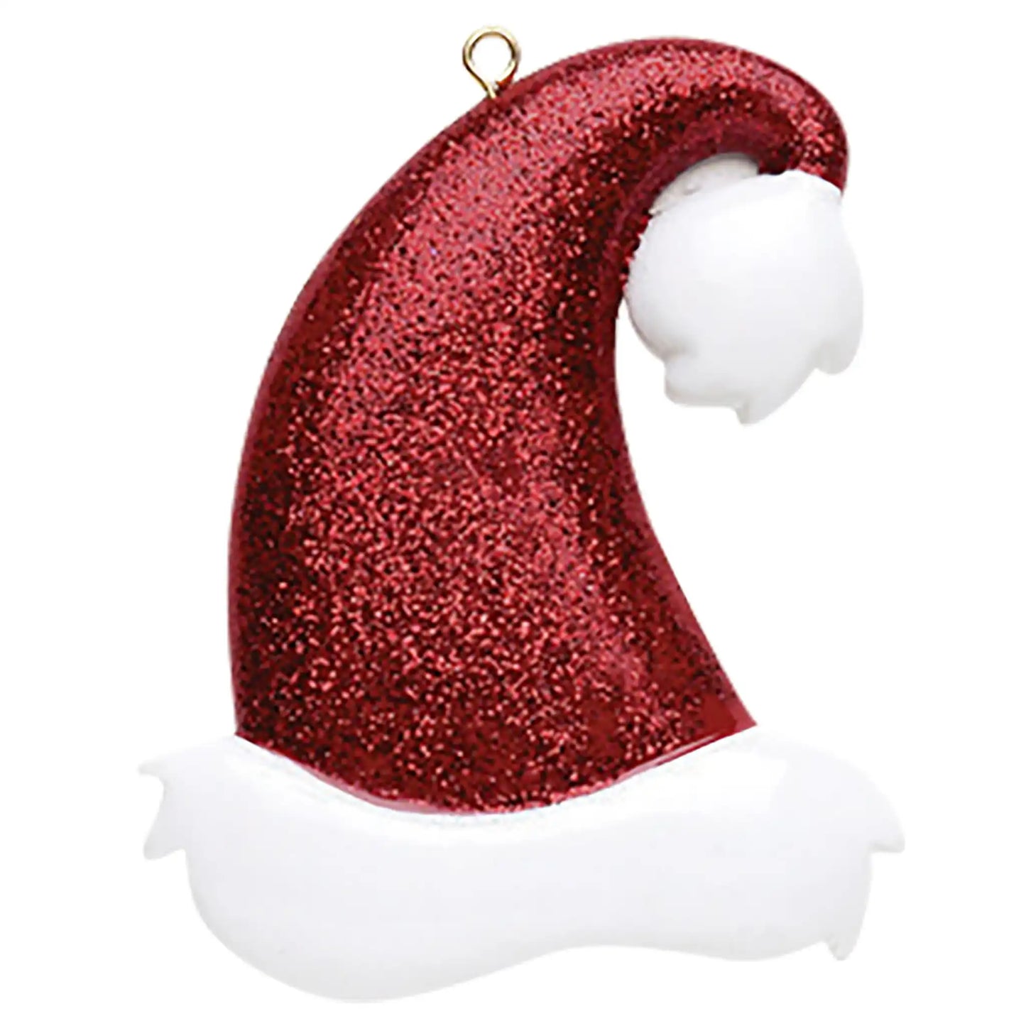 Santa Glitter Hat Christmas Ornament