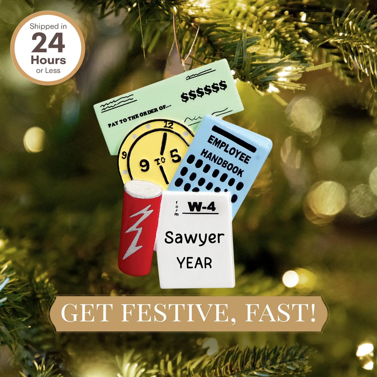 First Job / New Job Personalized Ornament